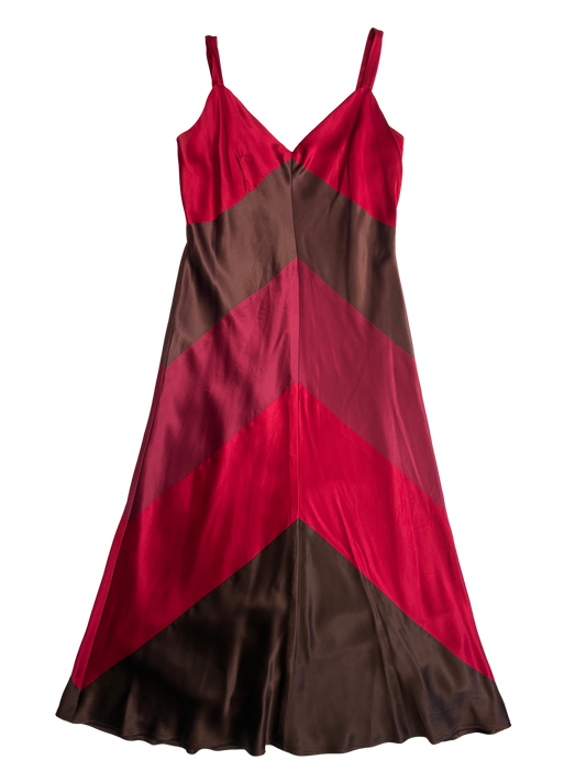 BCBGMAXAZRIA Red Silk Dress