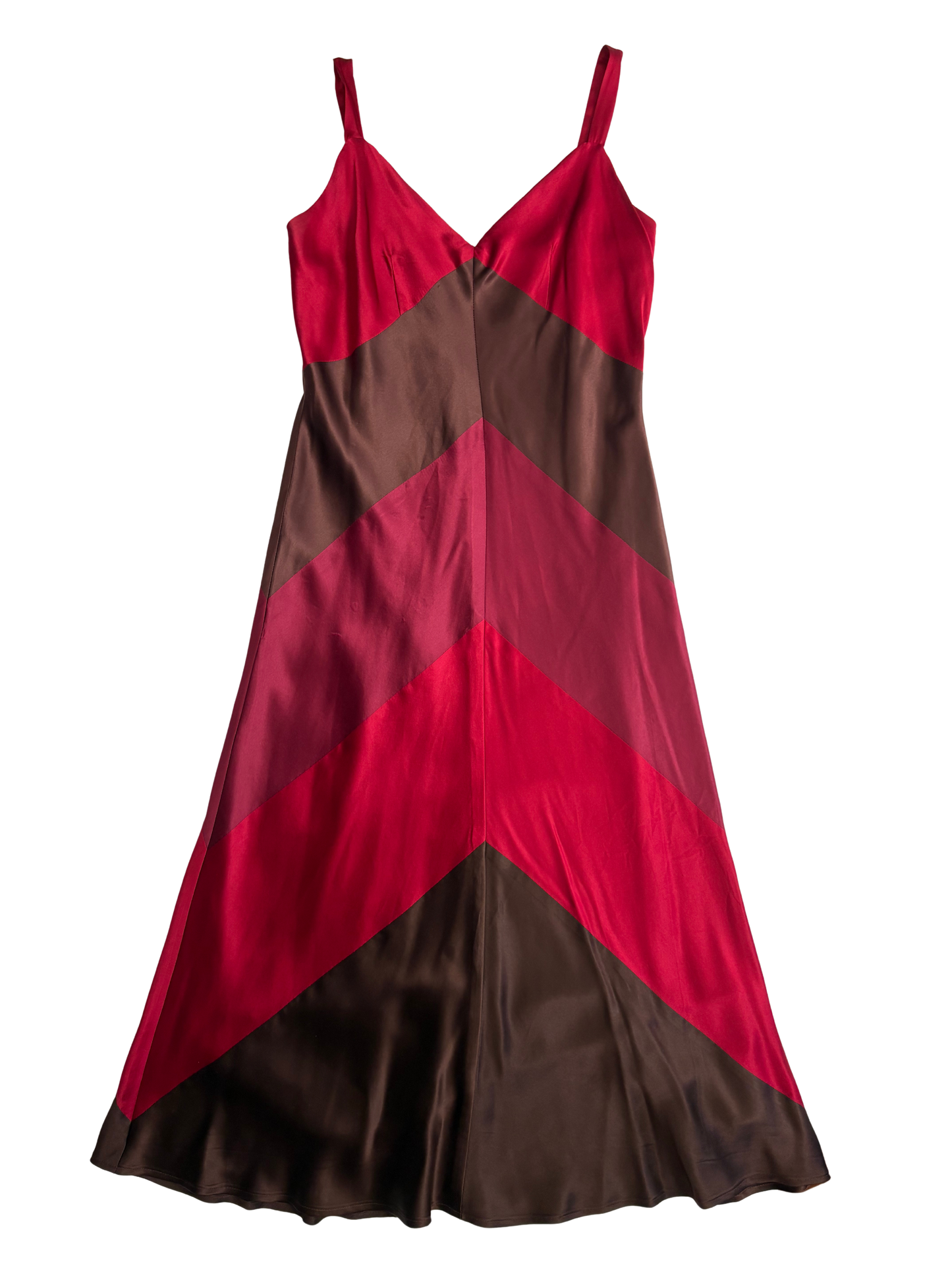 BCBGMAXAZRIA Red Silk Dress
