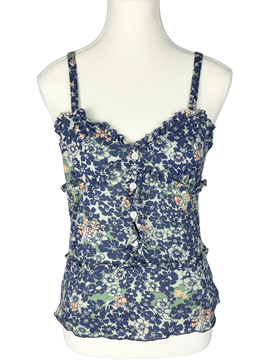 Marc by Marc Jacobs Blue Floral Camisole Top