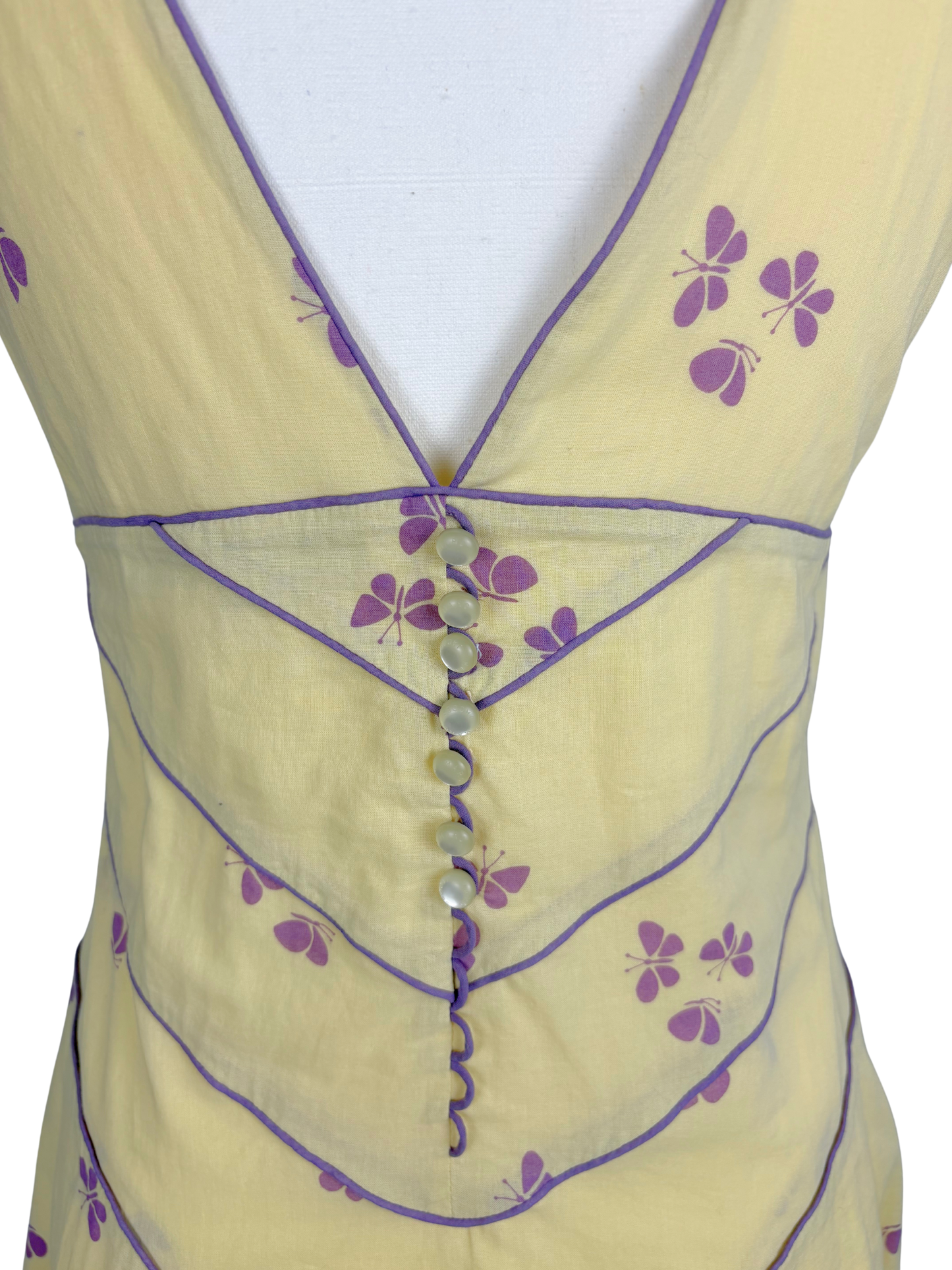 Marc Jacobs Butter Yellow Butterfly dress