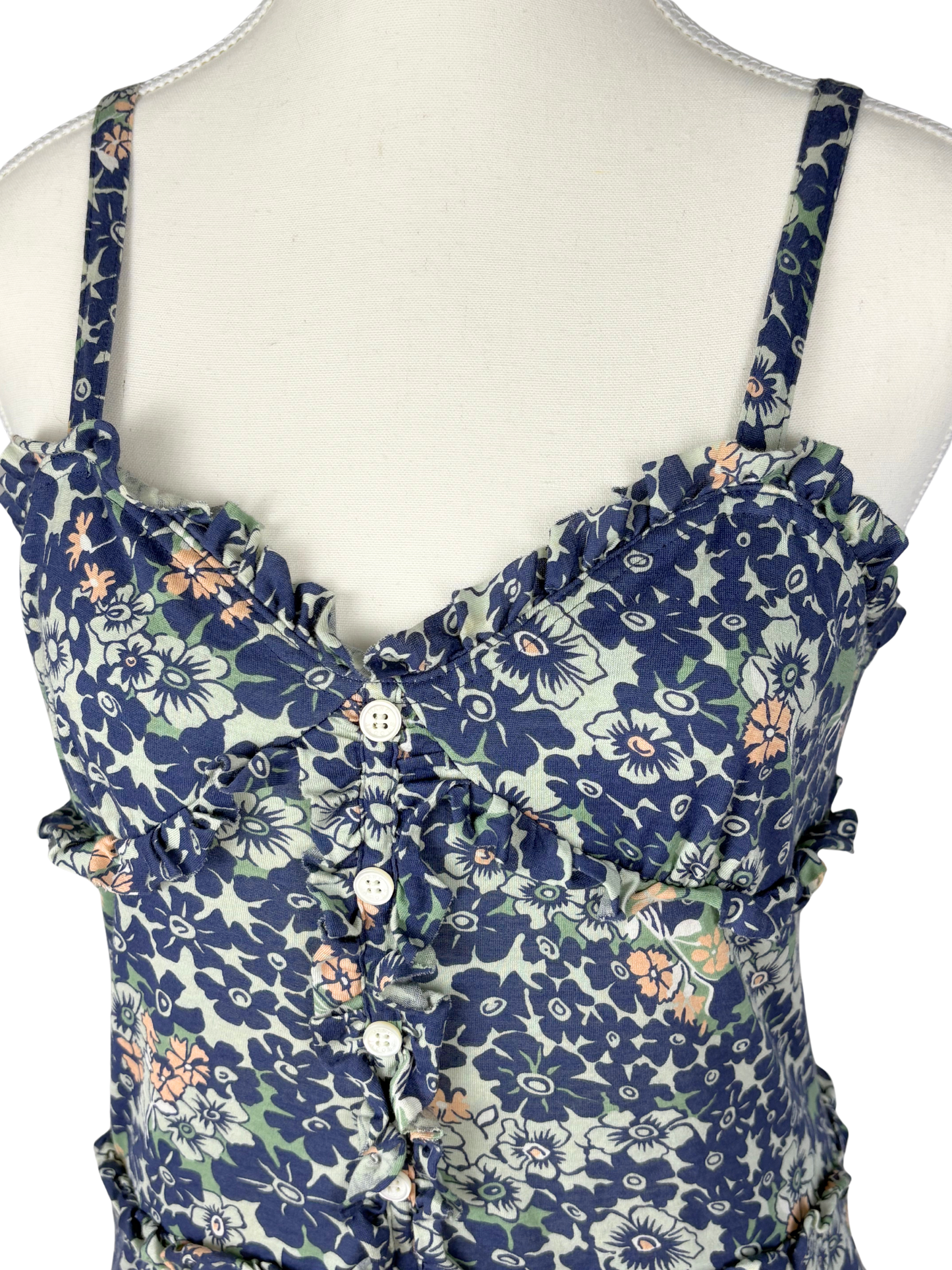 Marc by Marc Jacobs Blue Floral Camisole Top