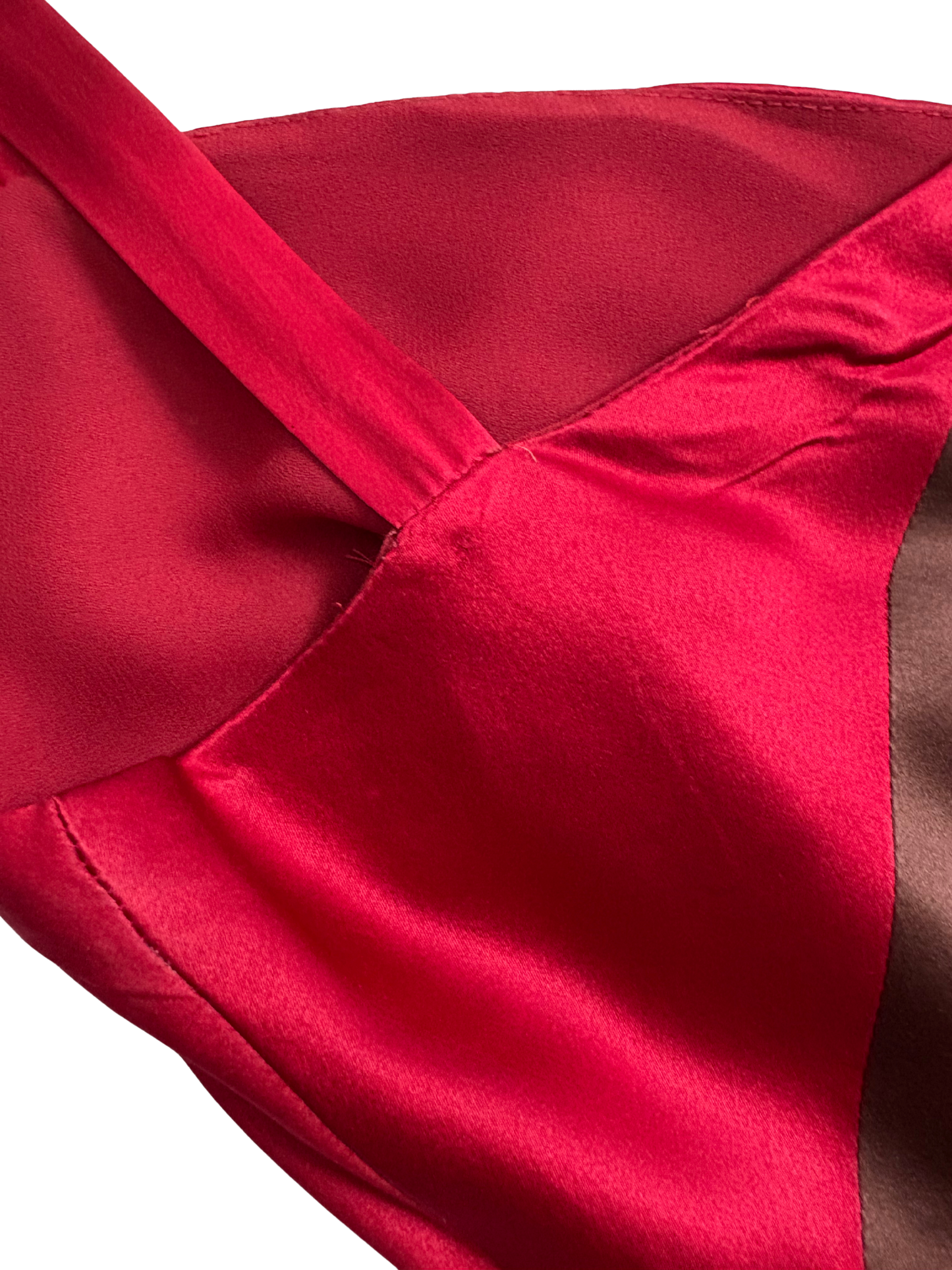 BCBGMAXAZRIA Red Silk Dress