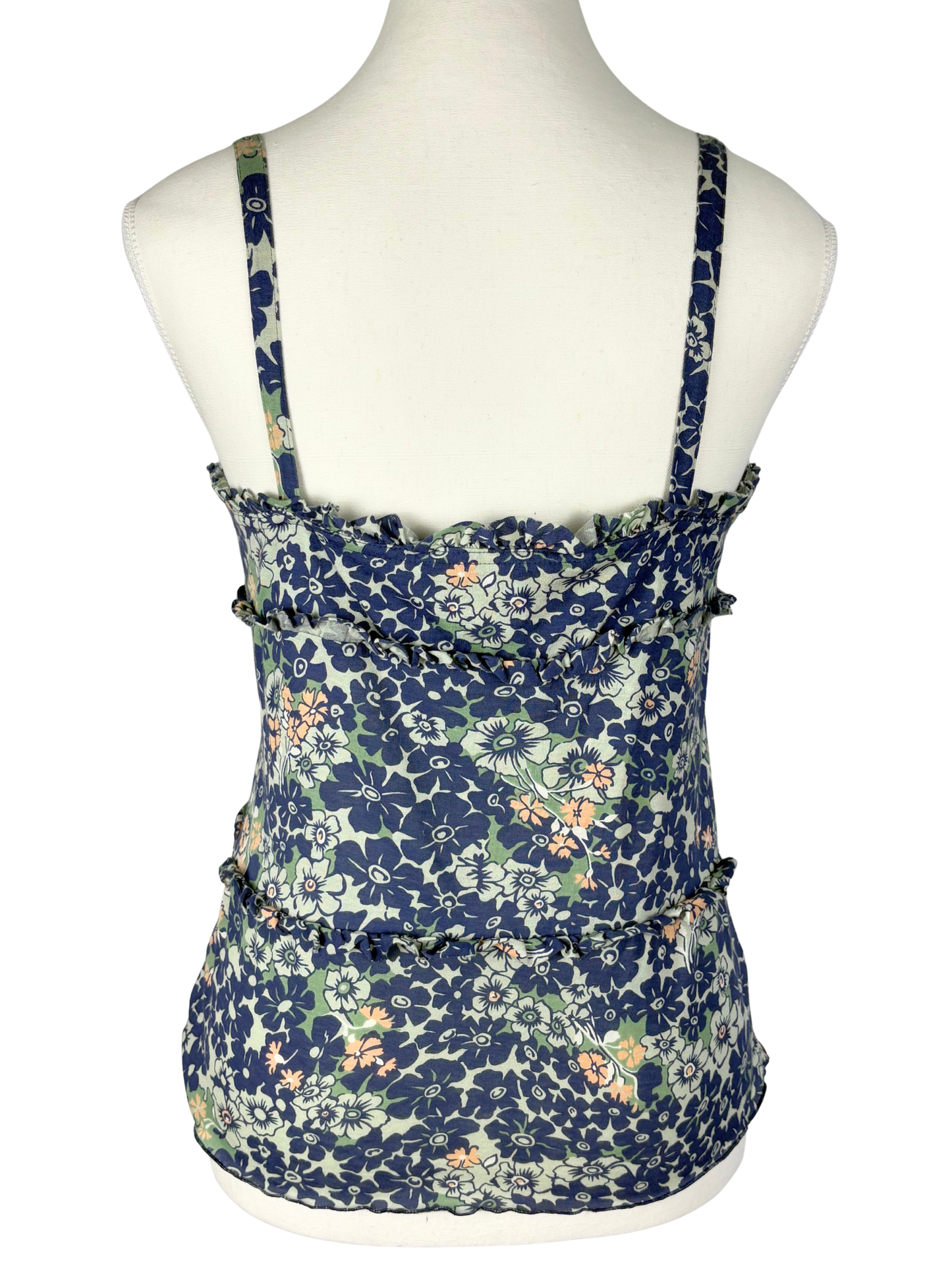 Marc by Marc Jacobs Blue Floral Camisole Top