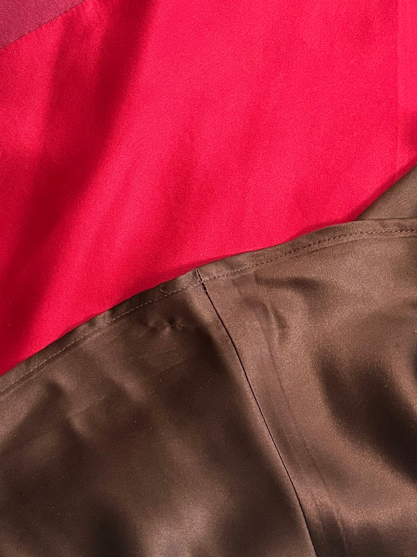 BCBGMAXAZRIA Red Silk Dress