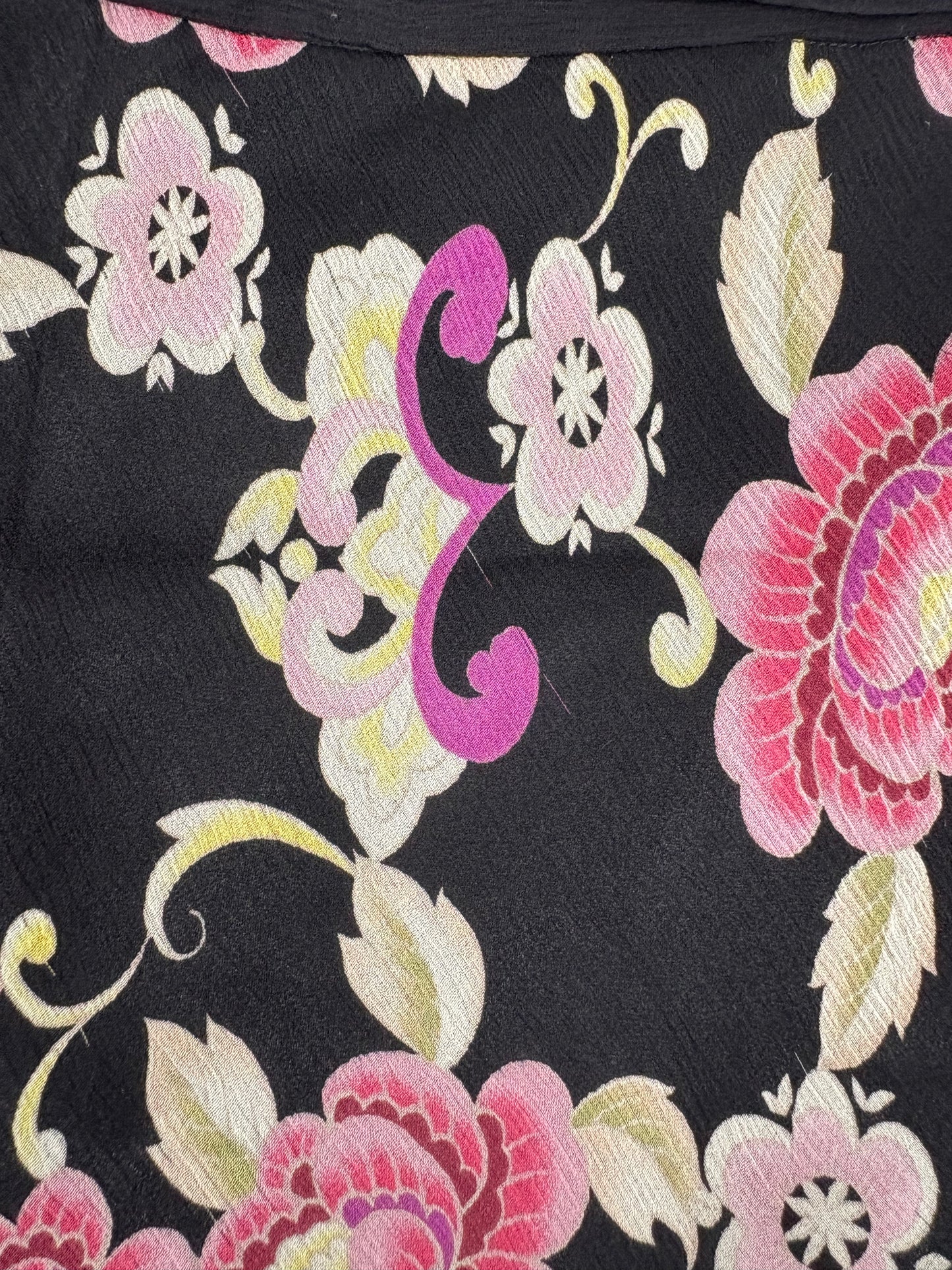 Laundry by Shelli Segal Silk Floral Skirt