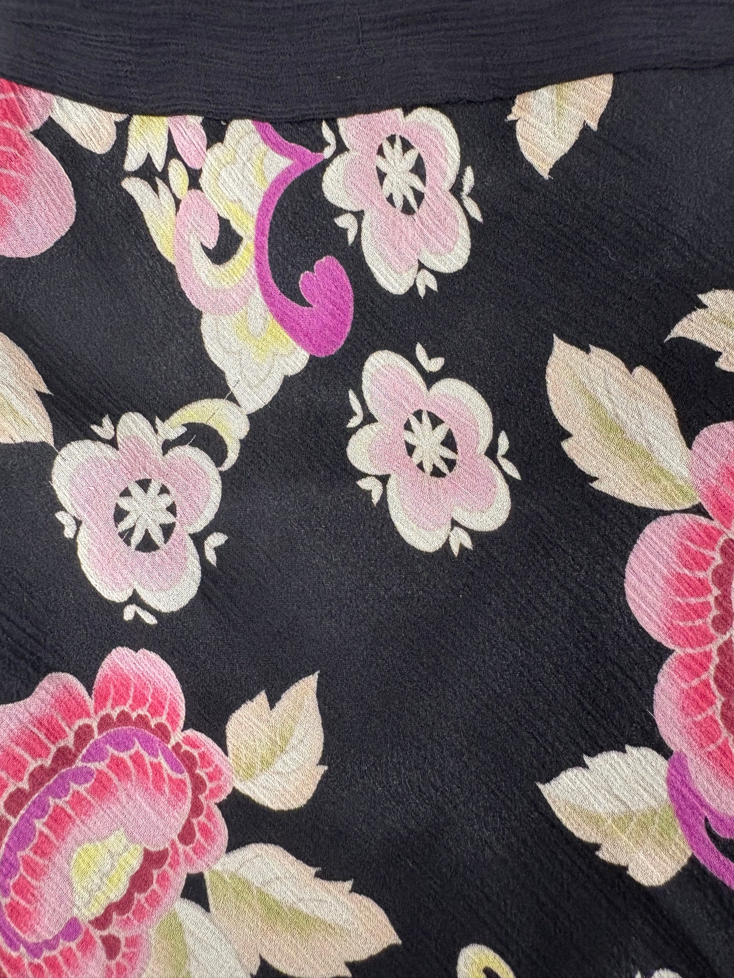 Laundry by Shelli Segal Silk Floral Skirt