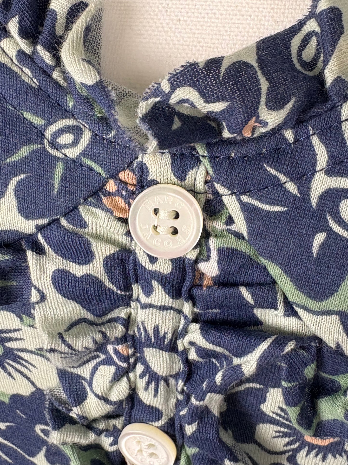 Marc by Marc Jacobs Blue Floral Camisole Top