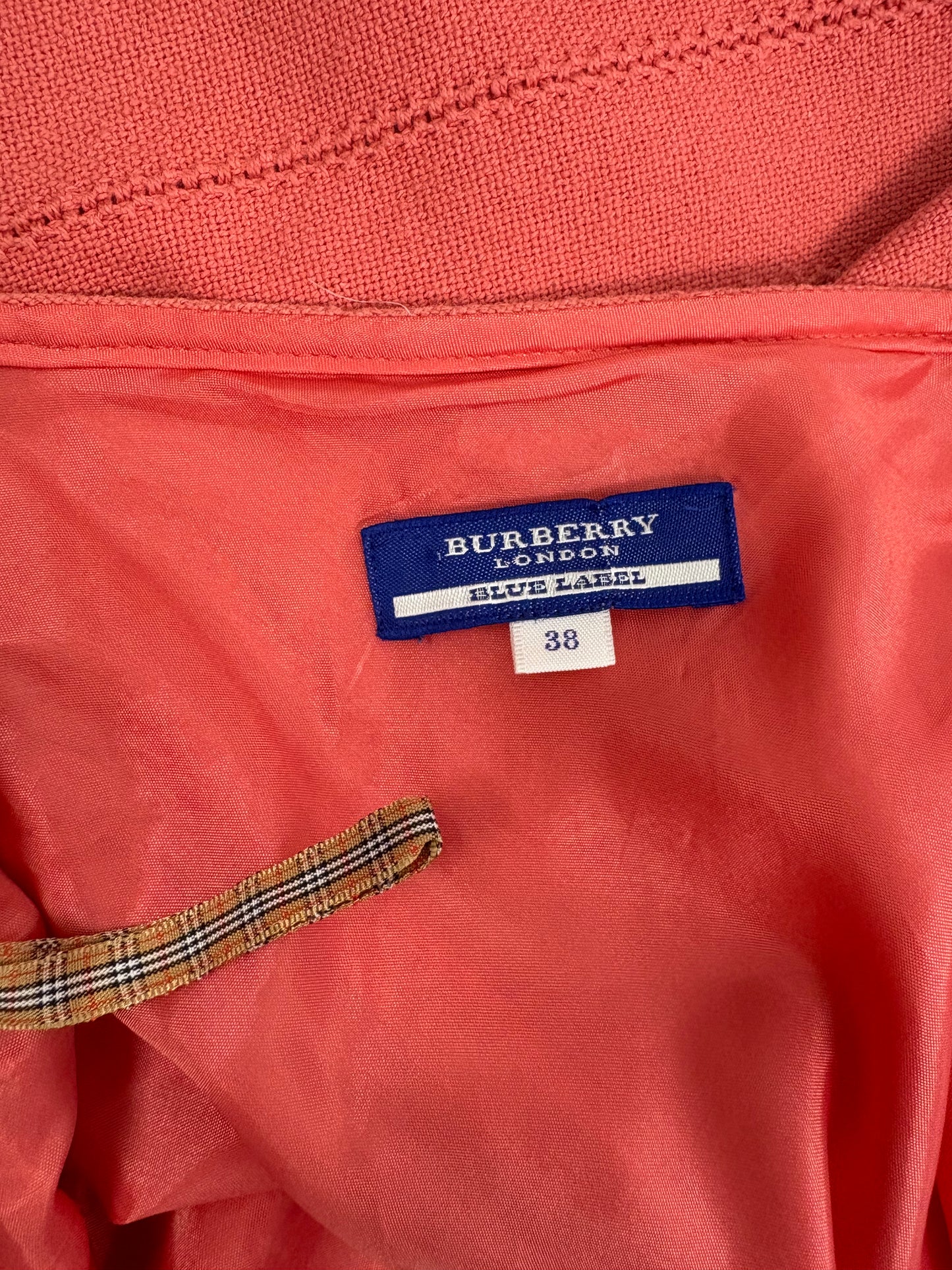 Burberry Blue Label Pink Coral Midi Skirt