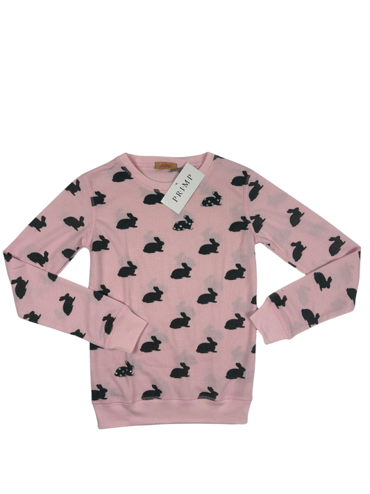 PRIMP Deadstock Pink Bunny Long Sleeve Top