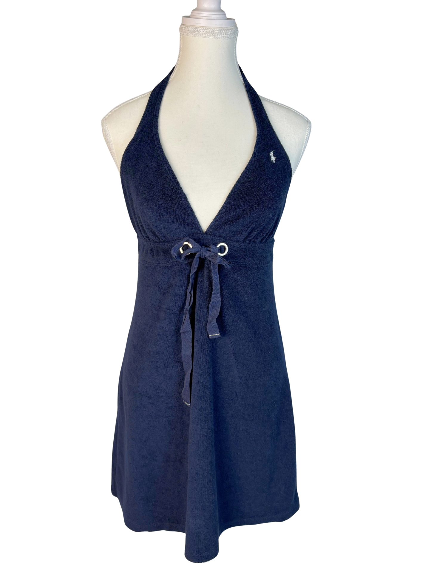 Ralph Lauren Dark Blue Terry Towelling Dress