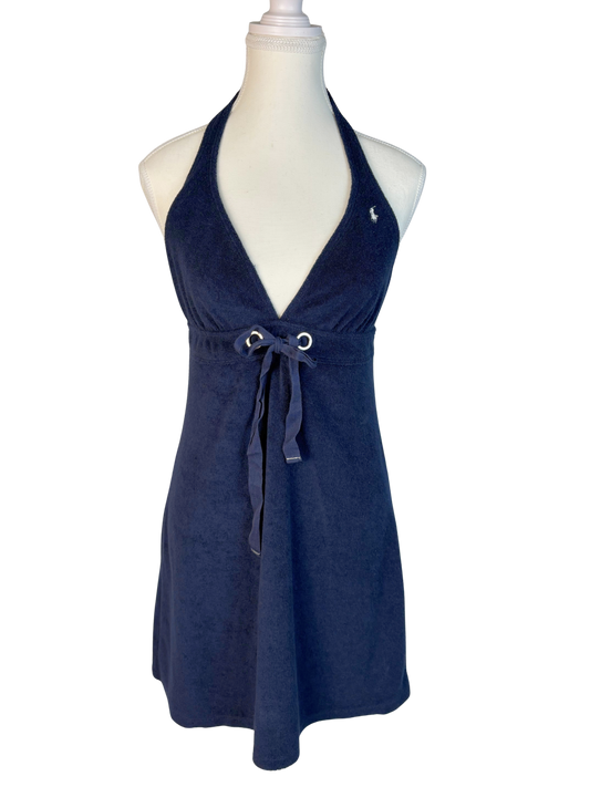 Ralph Lauren Dark Blue Terry Towelling Dress