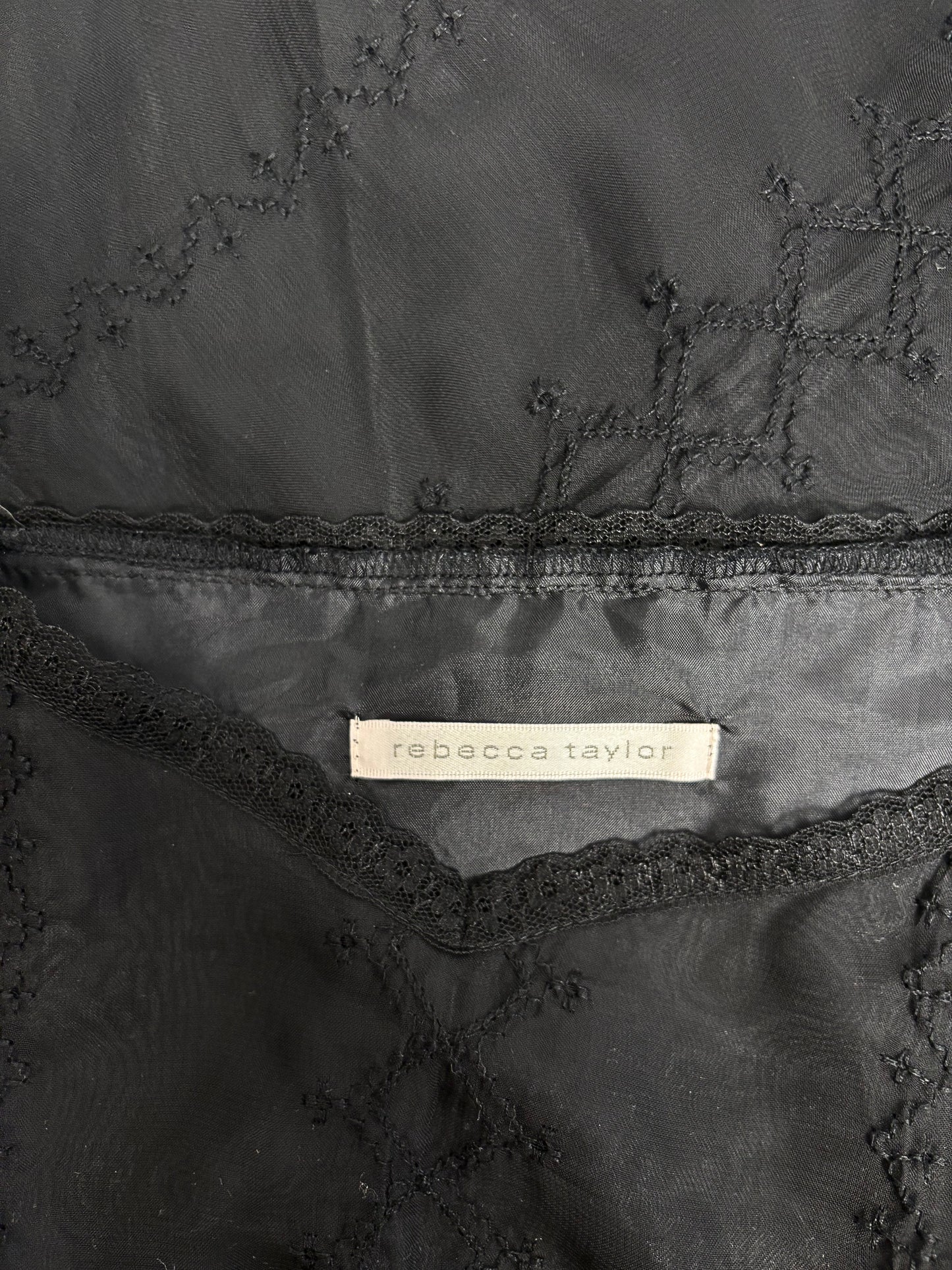 Rebecca Taylor Black Lace Dress